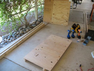 1 - Materials ready to go - side end started.JPG